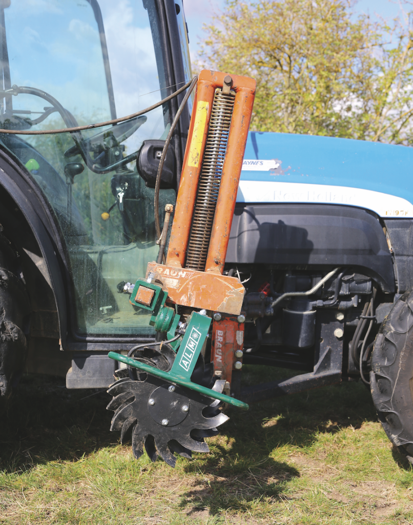 Tractor roller weeder