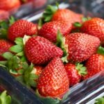 Fresh strawberries in punnets