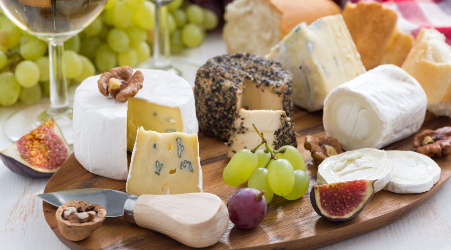 Platter of cheese