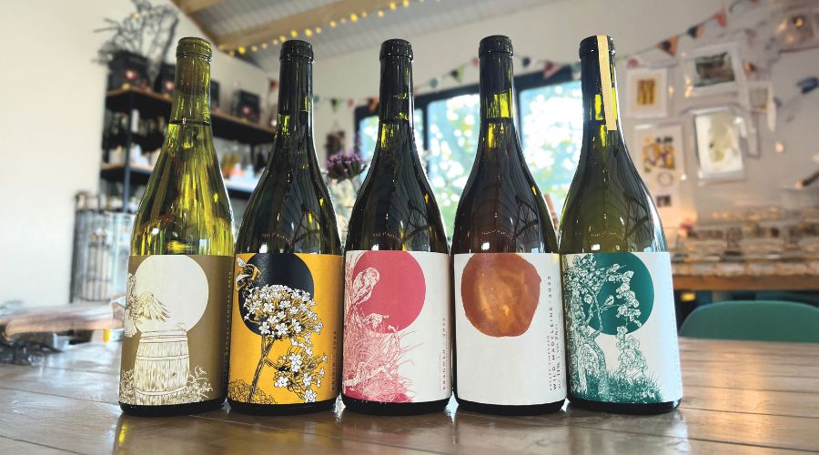 Astley Vineyard wines in shop