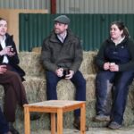 Prince William visited an orchard in Herefordshire, trying his hand at pruning apple trees while speaking with farmers about mental health.