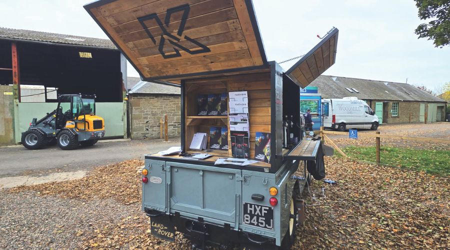 1.	Visitors to the event experienced Kirkland UK's fantastic converted Land Rover, which features a bar, merchandise display and television